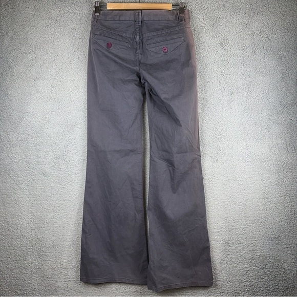 Eight 14 Pants Womens 27x34.5 Gray Aries Two Tone Flare Classic Trouser Y2K NWT - Picture 5 of 10